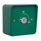 RGL Electronics G-KS1-A126 A126 Keyswitch Fitted In Easy Clean Green Plastic Plate